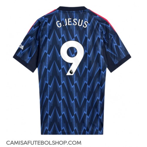 Camisa de time de futebol Arsenal Gabriel Jesus #9 Replicas 2º Equipamento 2025-26 Manga Curta